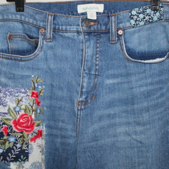 Sundance Patchwork High Rise Elise Jeans 29 - Picture 5 of 8
